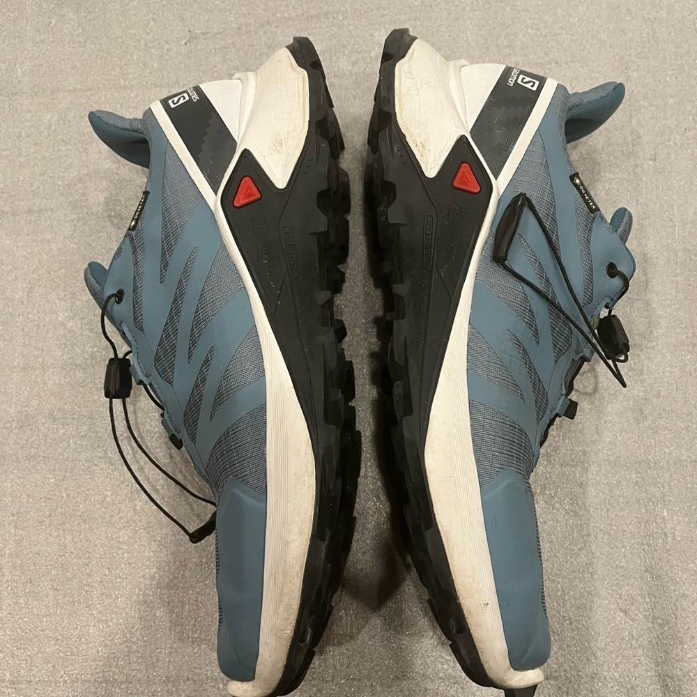 [US9.5]Salomon Blue Supercross GTX Trail Running Shoes - Picture 8 of 9